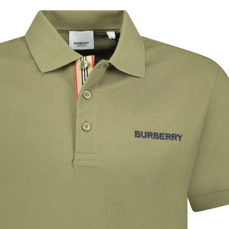 Burberry 'Hartford' Embroidery Logo Check Polo Olive - Boinclo - Outlet Sale Under Retail