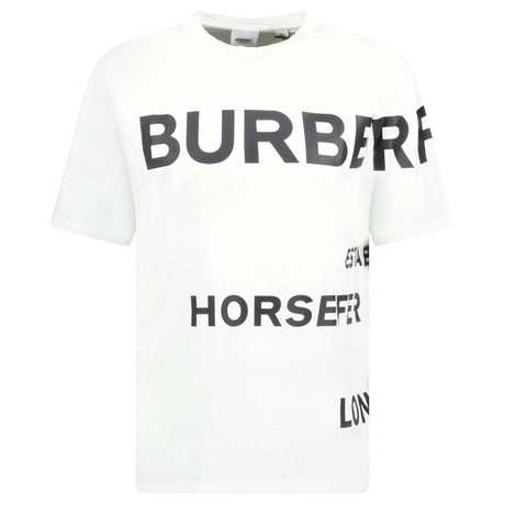 Burberry Horseferry Cotton T-Shirt White - Boinclo - Outlet Sale Under Retail