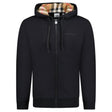 Burberry 'Hove' check Hood Embroidery Logo Hoodie Zip Sweatshirt Black - Boinclo - Outlet Sale Under Retail