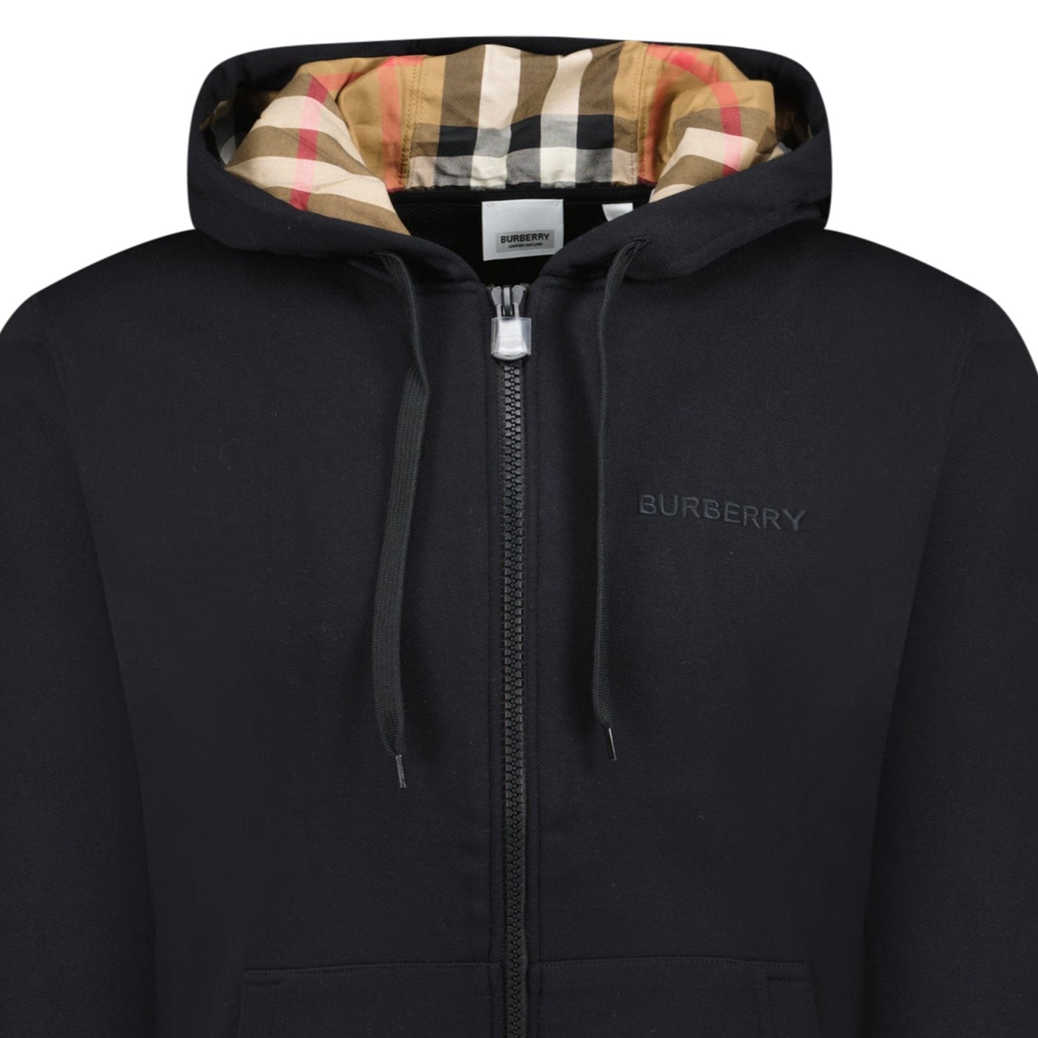 【BURBERRY】HOVE EMB エンボスロゴ チェック柄フーディー BURBERRY】HOVE EMB エンボスロゴ チェック柄フーディー