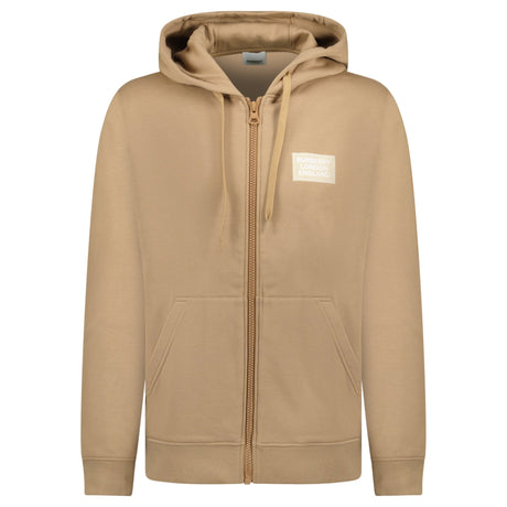 Burberry 'Hove' Logo Hoodie Zip Sweatshirt Camel Beige - Boinclo - Outlet Sale Under Retail