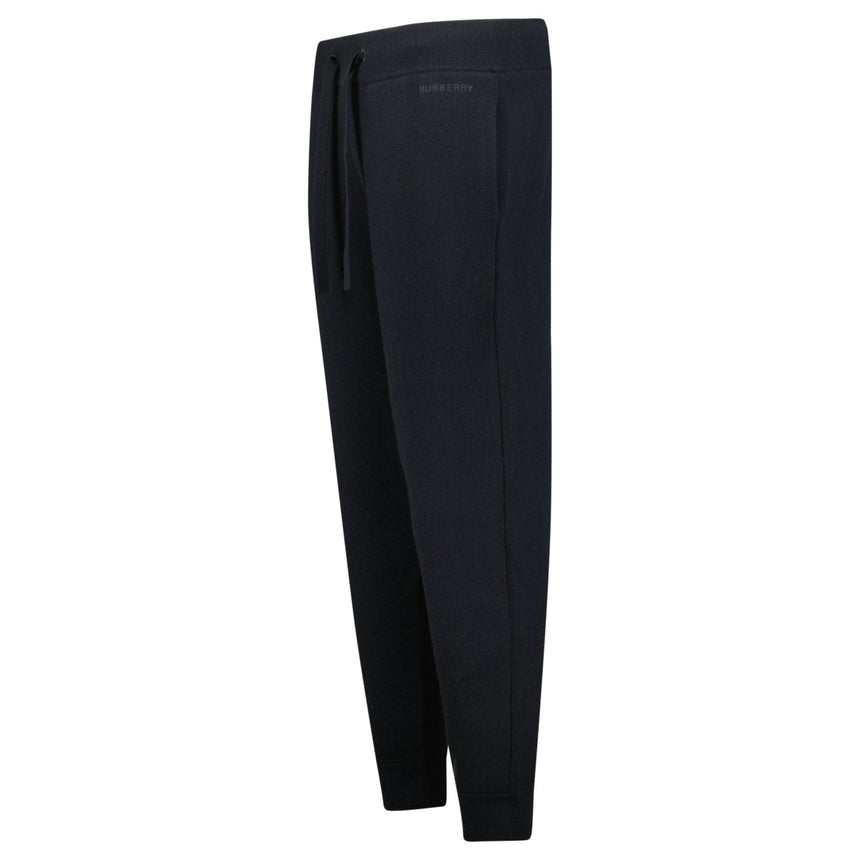 Burberry 'Hunton' Knitted Cuffed Cashmere Sweatpants Black - Boinclo - Outlet Sale Under Retail