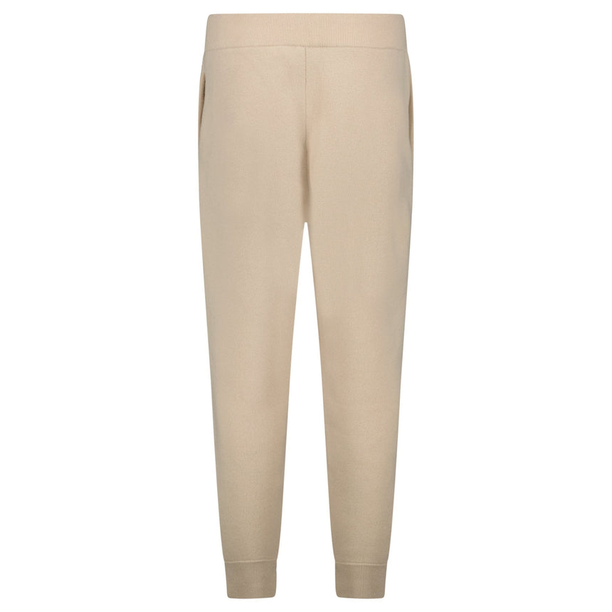 Burberry 'Hunton' Knitted Cuffed Cashmere Sweatpants Soft Fawn Beige - Boinclo - Outlet Sale Under Retail