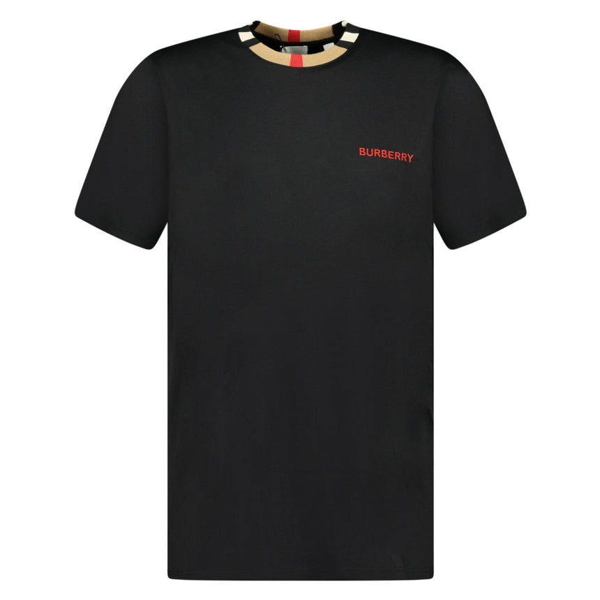 'Jayson' Check T-Shirt Black