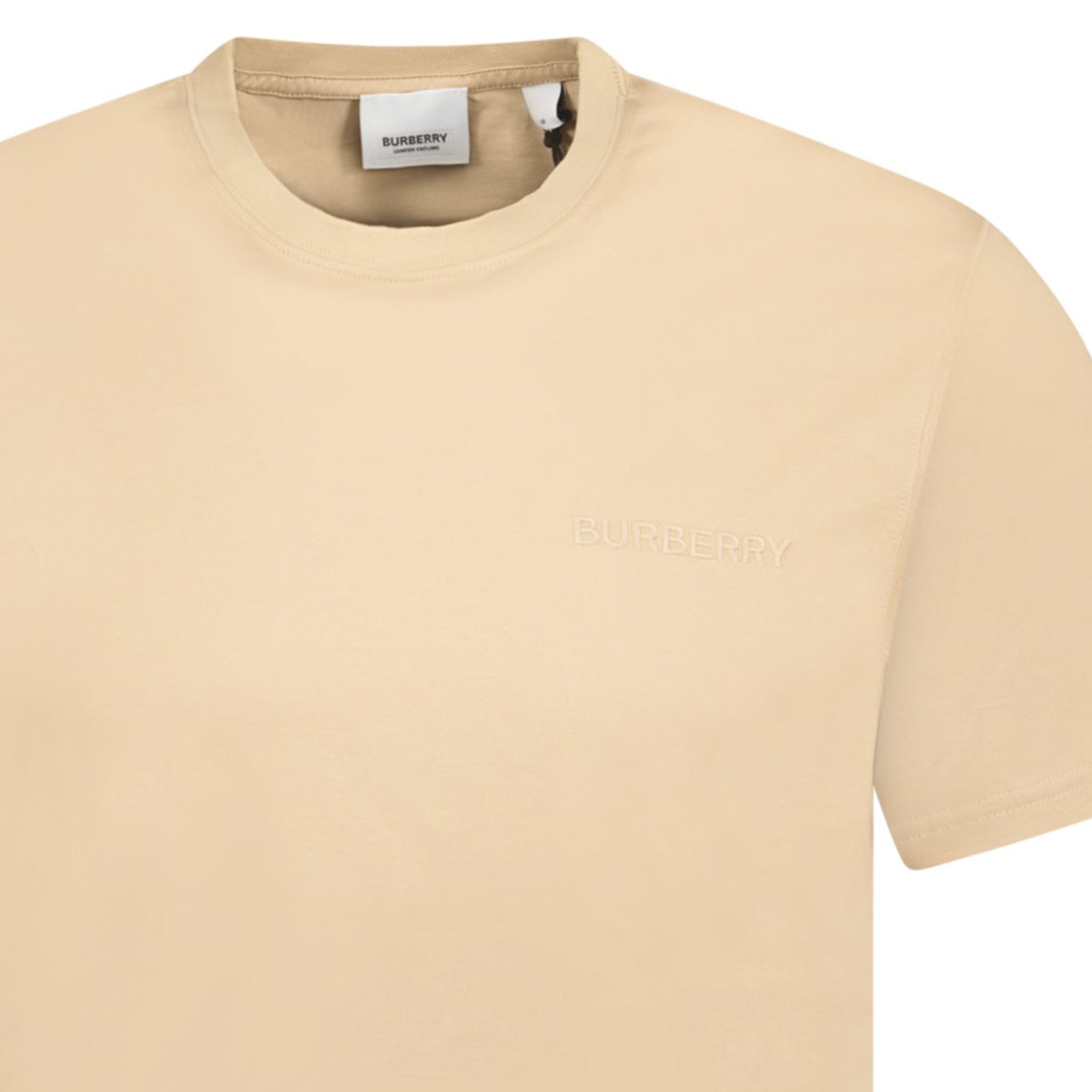 【BURBERRY】在庫あり ☆JENSON コットン Tシャツ☆ BURBERRY JENSON WHITE COTTON BLACK KNIGHT LOGO LONG SLEEVE T