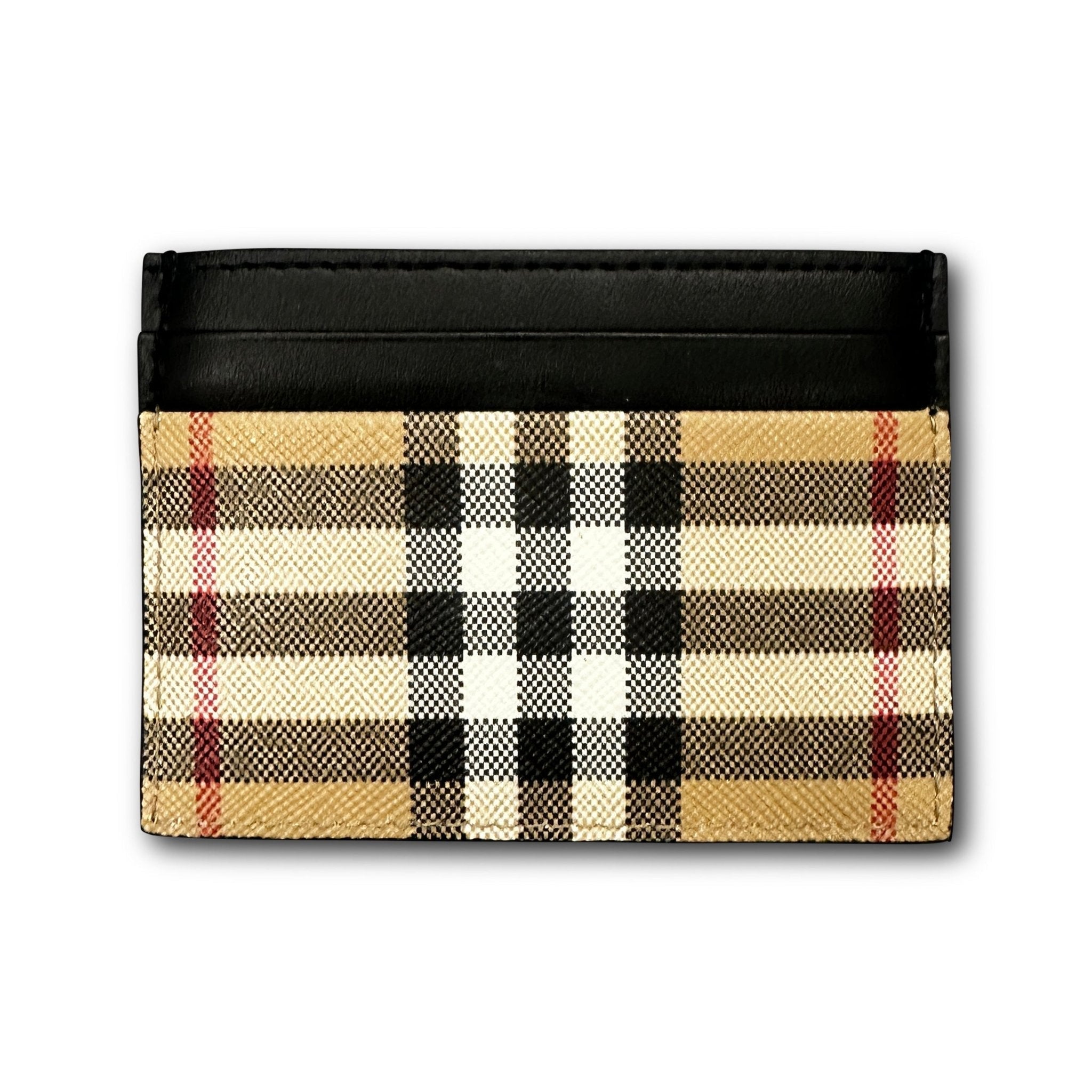 Color variation of Leather Classic Check Card Holder