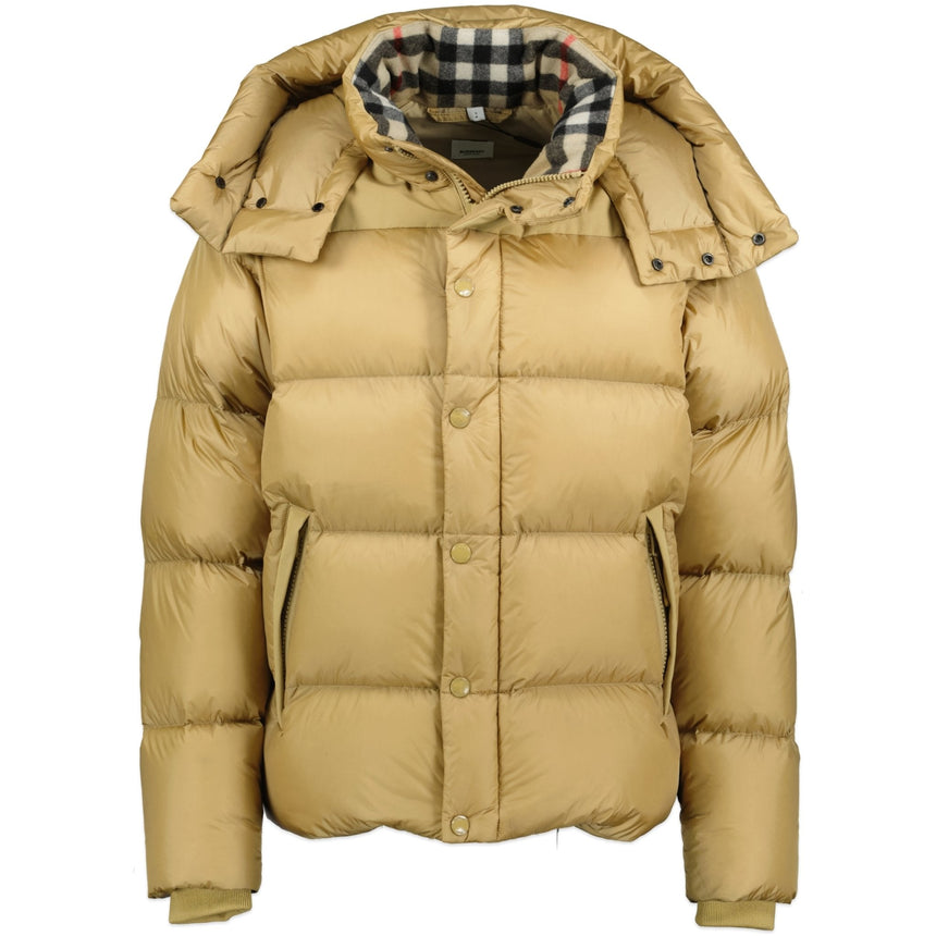 Burberry 'Leeds' Detachable Sleeve Hooded Down Jacket Honey - Boinclo ltd - Outlet Sale Under Retail