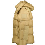 Burberry 'Leeds' Detachable Sleeve Hooded Down Jacket Honey - Boinclo ltd - Outlet Sale Under Retail