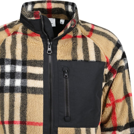 Burberry 'Norton' Wool Mix Archive Beige Check Jacket - Boinclo - Outlet Sale Under Retail