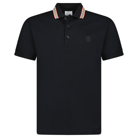 Burberry 'Pierson' TB Collar Polo - Shirt Black - Boinclo - Outlet Sale Under Retail