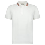 Burberry 'Pierson' TB Collar Polo - Shirt White - Boinclo - Outlet Sale Under Retail