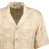 Burberry 'Prestonwood' Silk Button Up Check Shirt Beige - Boinclo - Outlet Sale Under Retail