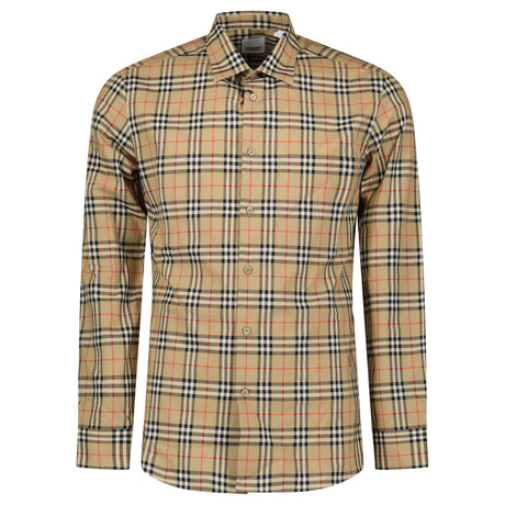 Burberry 'Simson' Check Shirt in Archive Beige - Boinclo - Outlet Sale Under Retail