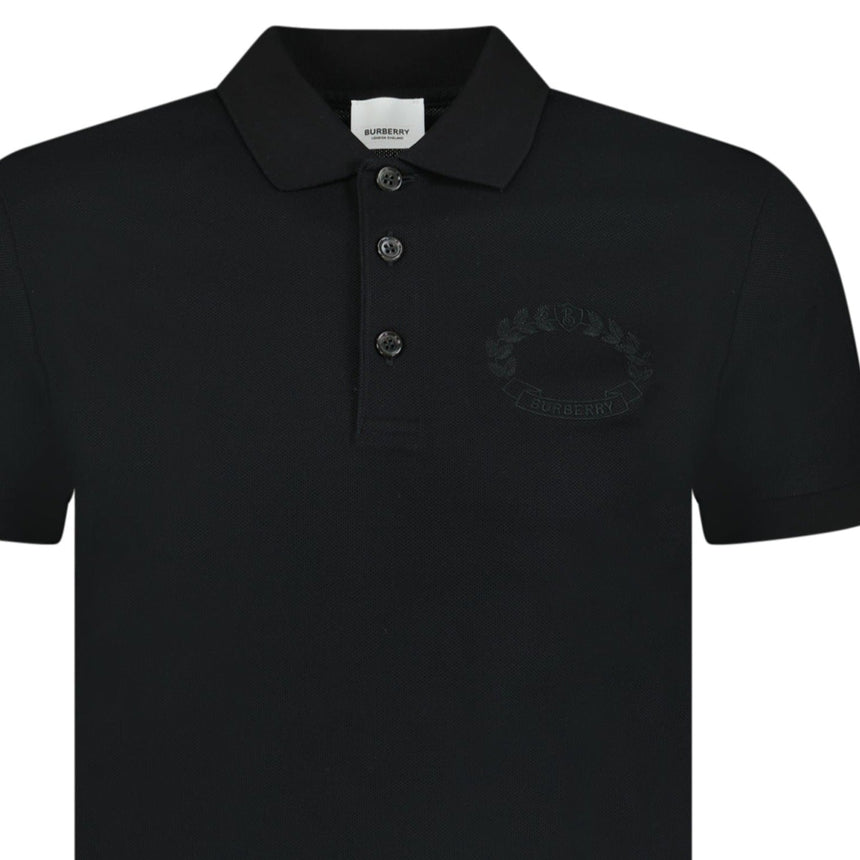 Burberry 'Walworth' Crest Polo-Shirt Black - Boinclo ltd - Outlet Sale Under Retail