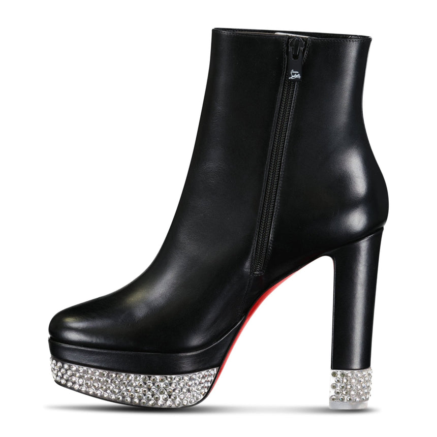 Christian Louboutin Cassandribooty Leather Ankle Boots Black - Boinclo - Outlet Sale Under Retail