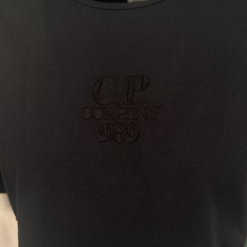 CP Company 20/1 Jersey Boxy Logo T-Shirt Black Sand - Boinclo - Outlet Sale Under Retail