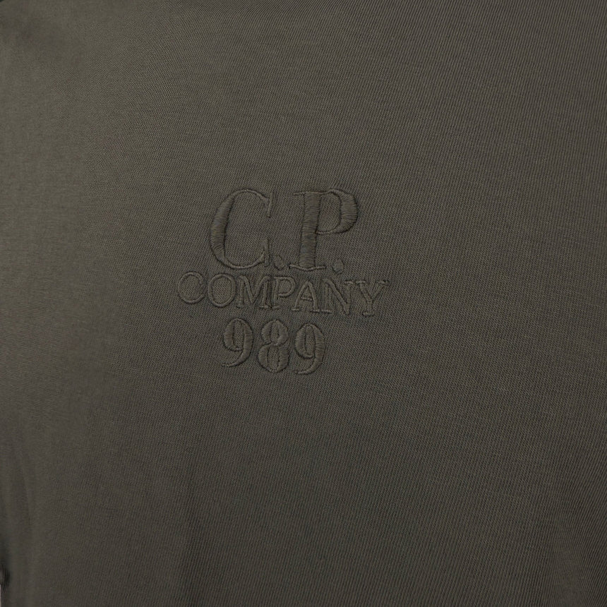 CP Company 20/1 Jersey Boxy Logo T-Shirt Grape Leaf - Boinclo - Outlet Sale Under Retail