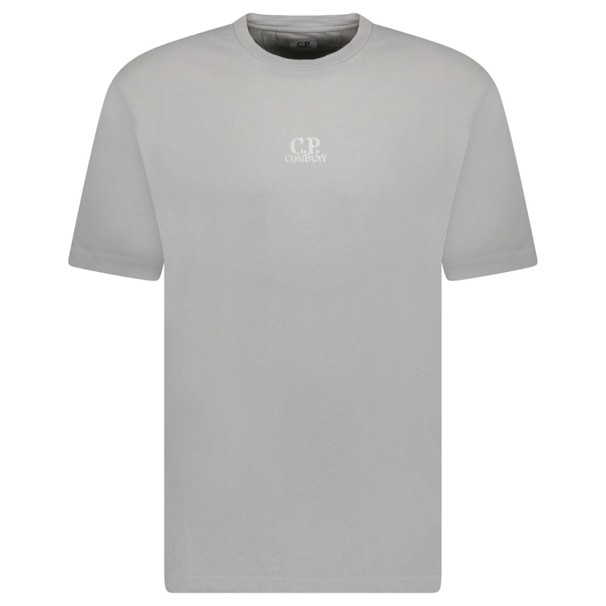 CP Company 24/1 Jersey Artisanal Three Cards T-Shirt in Grey - Boinclo - Outlet Sale Under Retail