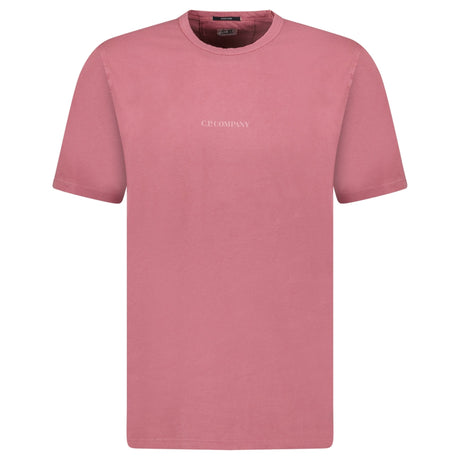 CP Company 24/1 Jersey Logo T-Shirt Red Bud - Boinclo - Outlet Sale Under Retail