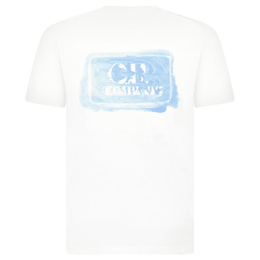 CP Company 30/1 Jersey Graphic Logo T-Shirt Gauze White - Boinclo - Outlet Sale Under Retail