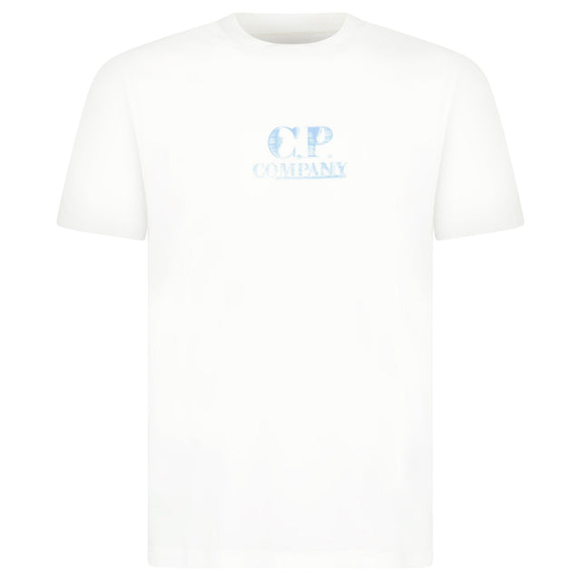 CP Company 30/1 Jersey Graphic Logo T-Shirt Gauze White - Boinclo - Outlet Sale Under Retail