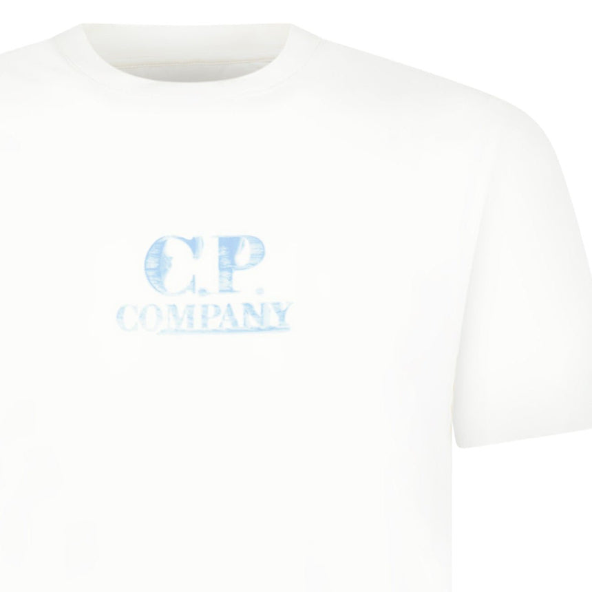 CP Company 30/1 Jersey Graphic Logo T-Shirt Gauze White - Boinclo - Outlet Sale Under Retail