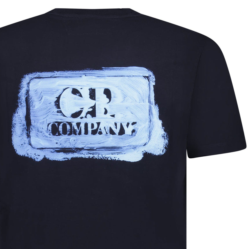 CP Company 30/1 Jersey Graphic Logo T-Shirt Navy - Boinclo - Outlet Sale Under Retail