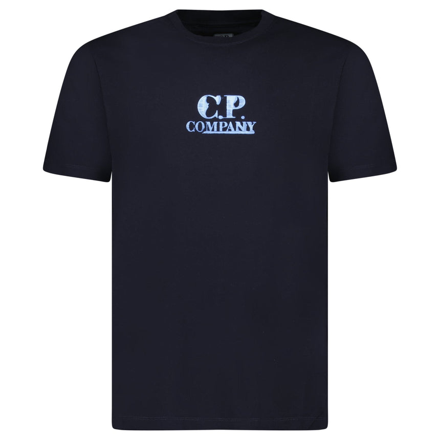 CP Company 30/1 Jersey Graphic Logo T-Shirt Navy - Boinclo - Outlet Sale Under Retail