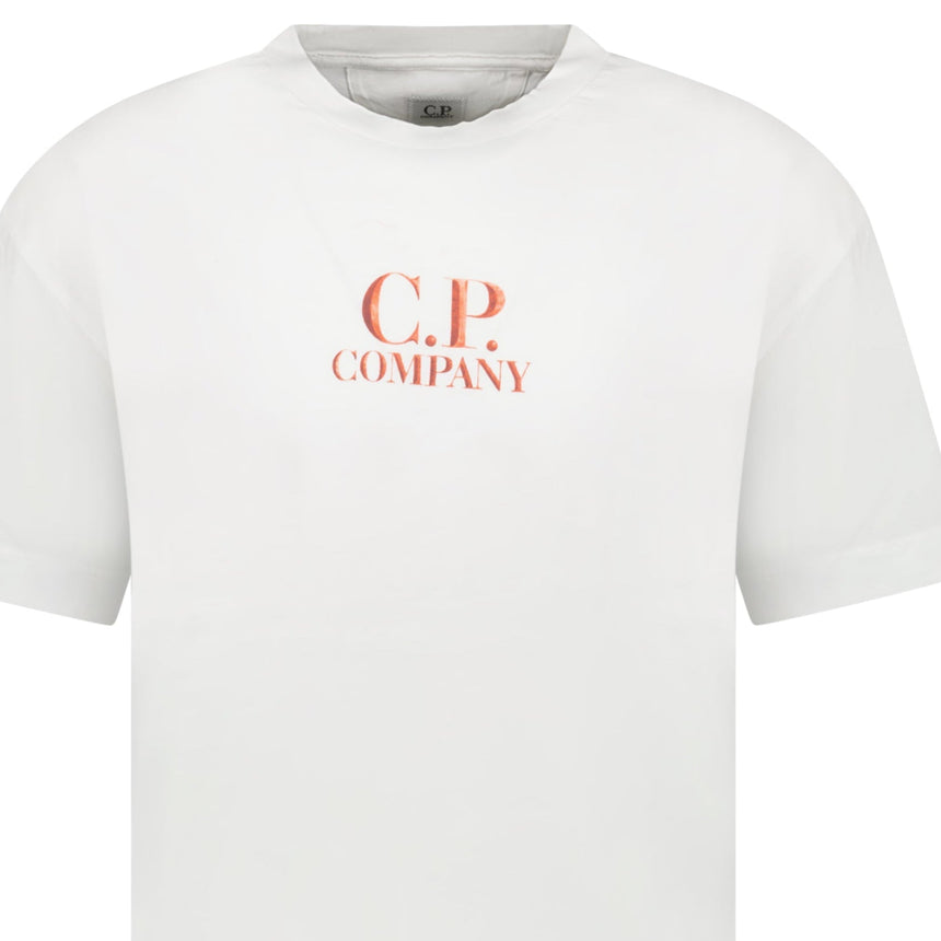 CP Company 30/1 Jersey Logo T-Shirt Gauze White - Boinclo - Outlet Sale Under Retail