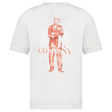 CP Company 30/1 Jersey Logo T-Shirt Gauze White - Boinclo - Outlet Sale Under Retail
