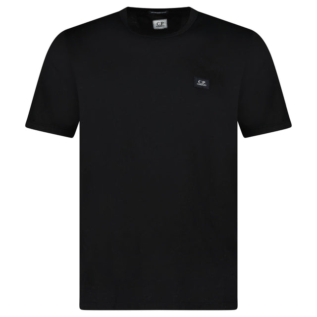 CP Company 30/1 Stitch Mercerized Cotton Logo T-Shirt Black - Boinclo - Outlet Sale Under Retail