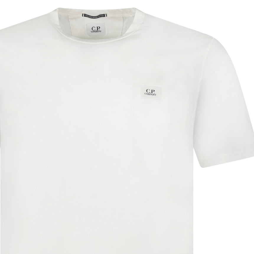 CP Company 30/1 Stitch Mercerized Cotton Logo T-Shirt White - Boinclo - Outlet Sale Under Retail