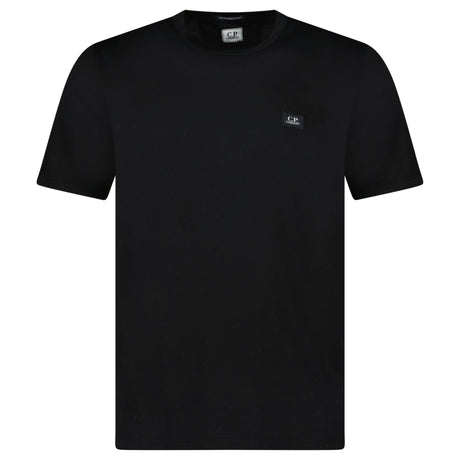 CP Company 70/2 Mercerised Jersey Logo Patch T-Shirt in Black - Boinclo - Outlet Sale Under Retail