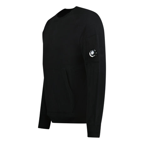 CP Company Arm Lens Knit Sweatshirt with Pocket Black - Boinclo ltd - Outlet Sale Under Retail