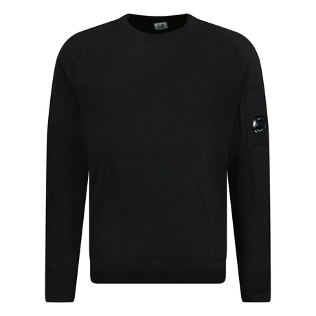 CP Company Arm Lens Knit Sweatshirt with Pocket Black - Boinclo ltd - Outlet Sale Under Retail