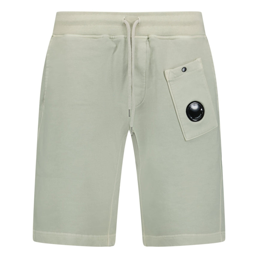 CP Company Bermuda Cotton Lens Shorts Ivory - Boinclo ltd - Outlet Sale Under Retail