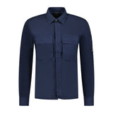 CP Company 'Broken Batavia' Zip Overshirt Navy - Boinclo ltd - Outlet Sale Under Retail