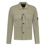 CP Company Button Up Lens Overshirt Light Khaki - Boinclo ltd - Outlet Sale Under Retail