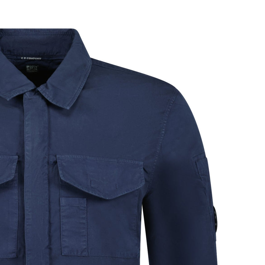 CP Company 'Gabardine' Overshirt Navy - Boinclo ltd - Outlet Sale Under Retail