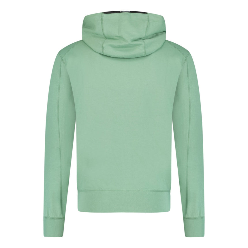 CP Company Hooded Sweatshirt Lens Zip Up Light Fleece Green - Boinclo ltd - Outlet Sale Under Retail