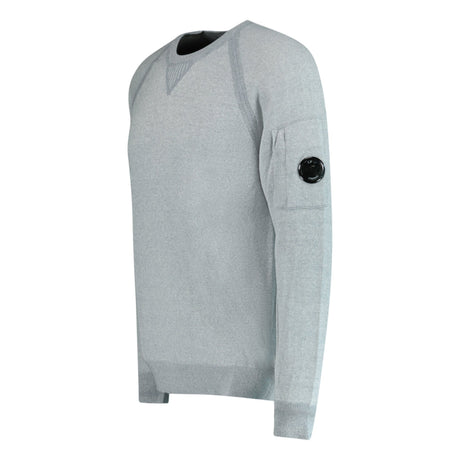 CP Company Knit Arm Lens Sweatshirt Grey - Boinclo ltd - Outlet Sale Under Retail