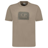 CP Company Label Style Logo T-Shirt Walnut Brown - Boinclo - Outlet Sale Under Retail