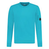 CP Company Lens Light Fleece Sweatshirt Turquoise - Boinclo ltd - Outlet Sale Under Retail