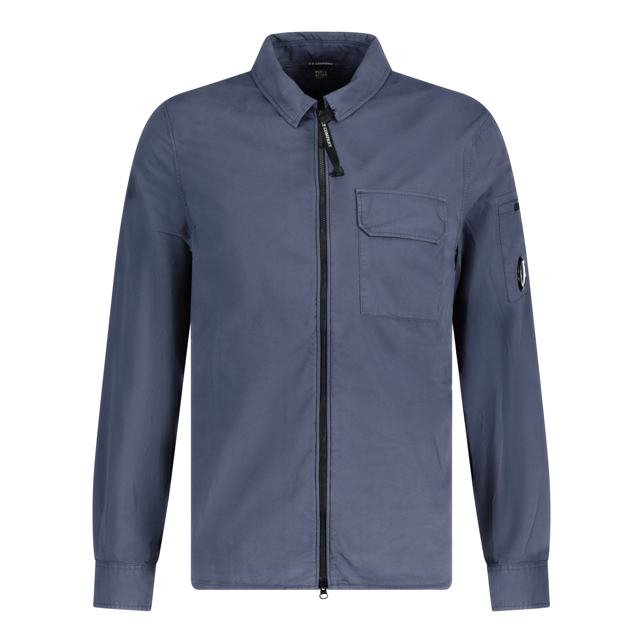 Color variation of Zip Lens Pocket Overshirt Dark Blue