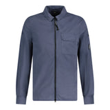 Zip Lens Pocket Overshirt Dark Blue