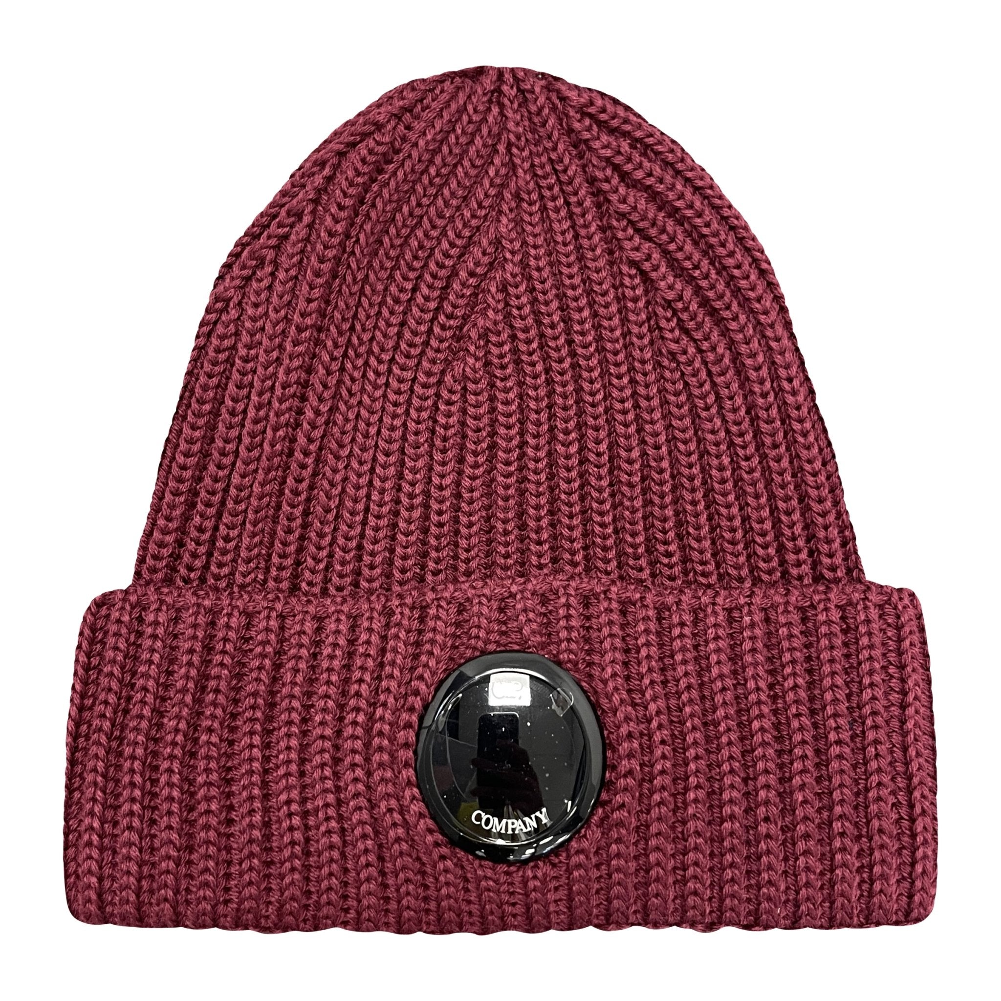 Color variation of Lens Wool Beanie Maroon