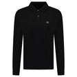 CP Company Long Sleeve Piquet Polo T-Shirt Black - Boinclo - Outlet Sale Under Retail