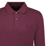 CP Company Long Sleeve Piquet Polo T-Shirt Potent Purple - Boinclo - Outlet Sale Under Retail