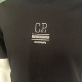 CP Company Mercerized 30/2 Jersey Twisted Small Logo T-Shirt Black - Boinclo - Outlet Sale Under Retail