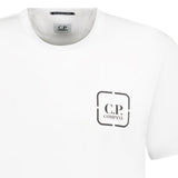 CP Company Metropolis Stamp Print Mercerised T-Shirt White - Boinclo - Outlet Sale Under Retail